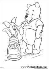 Pintar e Colorir Pooh - Desenho 049