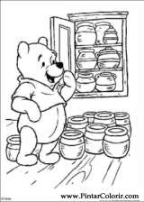 Pintar e Colorir Pooh - Desenho 050