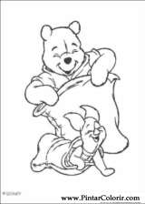 Pintar e Colorir Pooh - Desenho 054