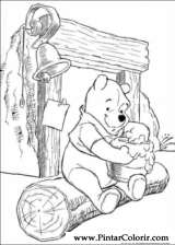 Pintar e Colorir Pooh - Desenho 087