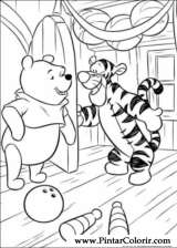 Pintar e Colorir Pooh - Desenho 090