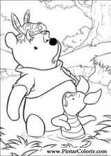 Pintar e Colorir Pooh - Desenho 095