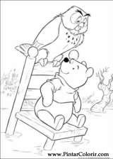 Pintar e Colorir Pooh - Desenho 103