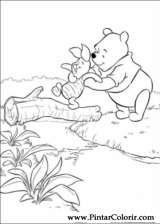 Pintar e Colorir Pooh - Desenho 104