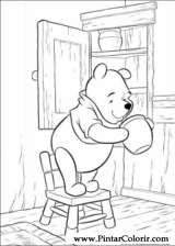 Pintar e Colorir Pooh - Desenho 107