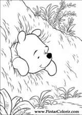 Pintar e Colorir Pooh - Desenho 108