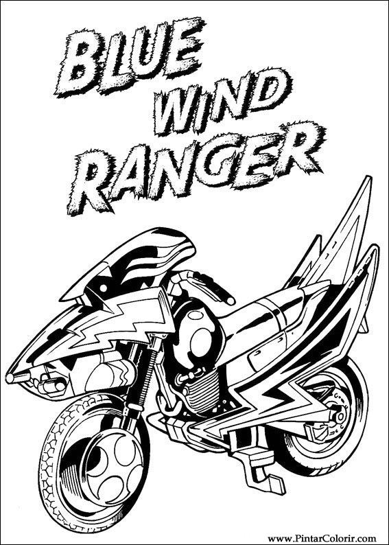 Pintar e Colorir Power Rangers - Desenho 027