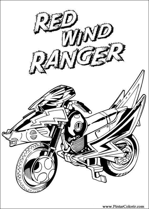 Pintar e Colorir Power Rangers - Desenho 052