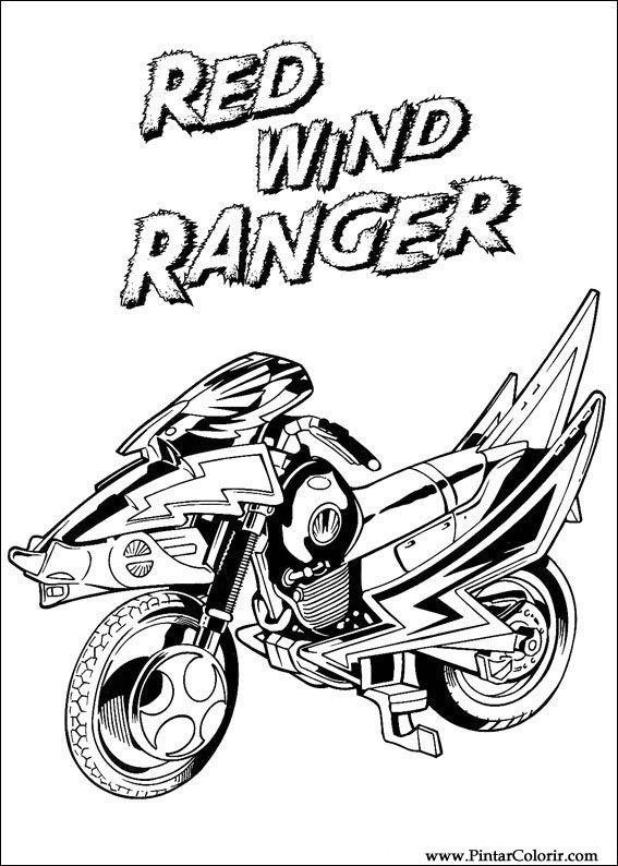 Pintar e Colorir Power Rangers - Desenho 052