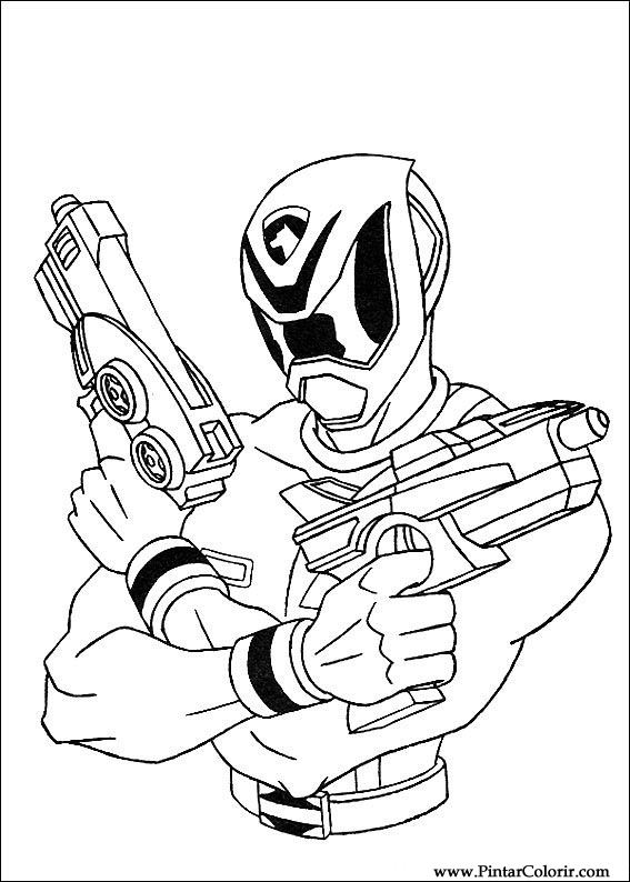 Pintar e Colorir Power Rangers - Desenho 079