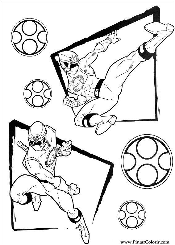 Pintar e Colorir Power Rangers - Desenho 103