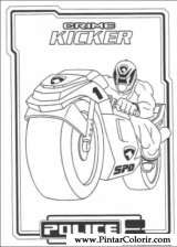 Pintar e Colorir Power Rangers - Desenho 059