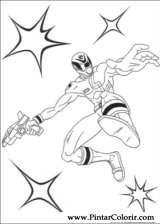 Pintar e Colorir Power Rangers - Desenho 061