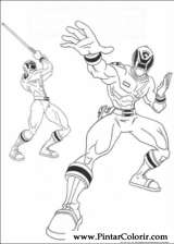 Pintar e Colorir Power Rangers - Desenho 062