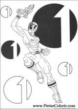 Pintar e Colorir Power Rangers - Desenho 065