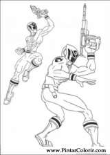 Pintar e Colorir Power Rangers - Desenho 068