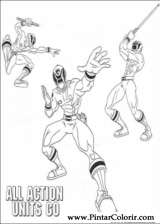 Pintar e Colorir Power Rangers - Desenho 074