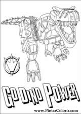 Pintar e Colorir Power Rangers - Desenho 096
