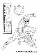 Pintar e Colorir Power Rangers - Desenho 097