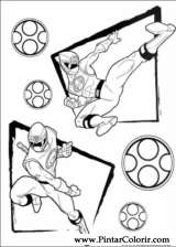 Pintar e Colorir Power Rangers - Desenho 103