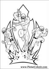 Pintar e Colorir Power Rangers - Desenho 104