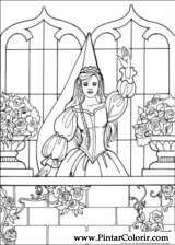 Pintar e Colorir Princesa Leonora - Desenho 025