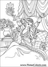 Pintar e Colorir Princesa Leonora - Desenho 026