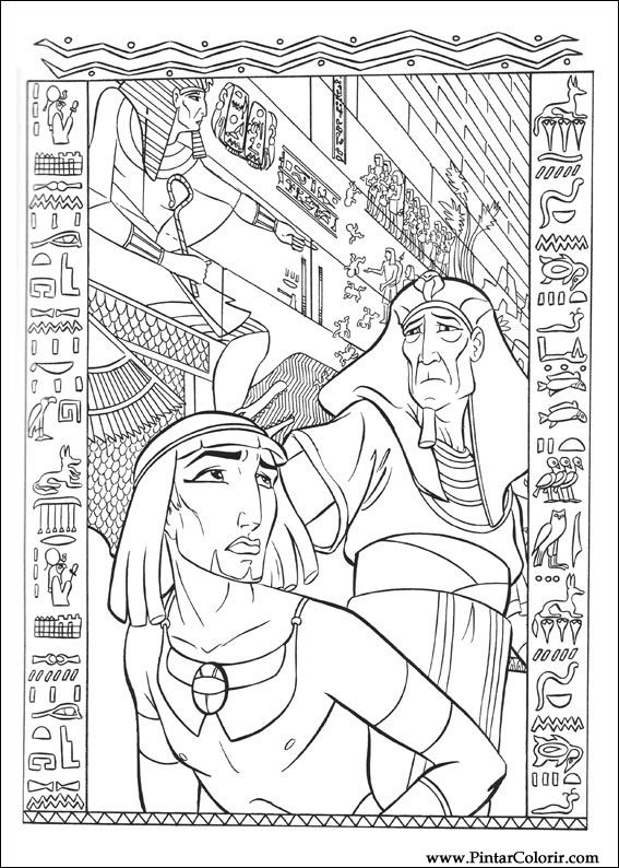 Pintar e Colorir Principe Egito - Desenho 011