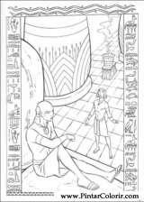 Pintar e Colorir Principe Egito - Desenho 005