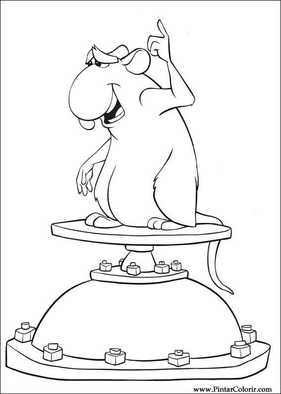 Pintar e Colorir Ratatouille - Desenho 007