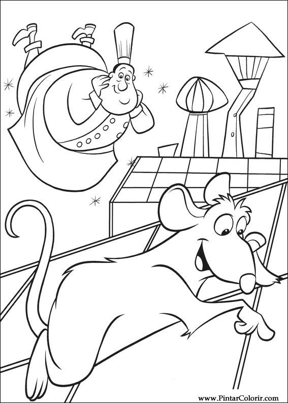 Pintar e Colorir Ratatouille - Desenho 043