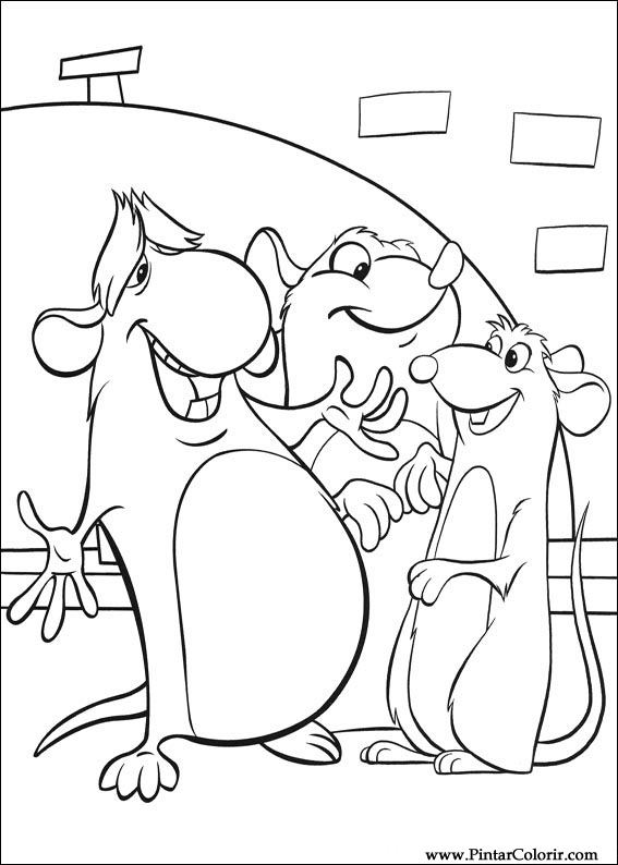 Pintar e Colorir Ratatouille - Desenho 053