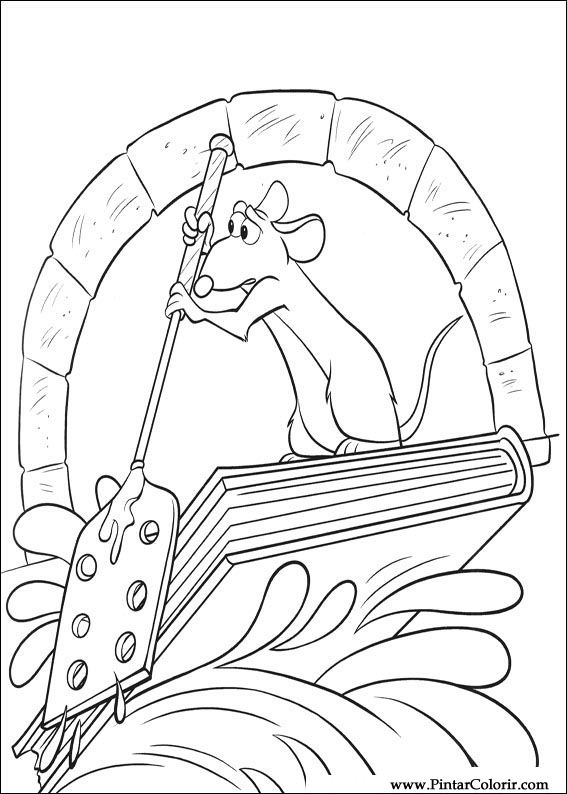 Pintar e Colorir Ratatouille - Desenho 056
