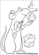 Pintar e Colorir Ratatouille - Desenho 036