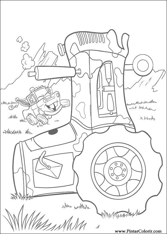 Pintar e Colorir Relampago Mcqueen - Desenho 045