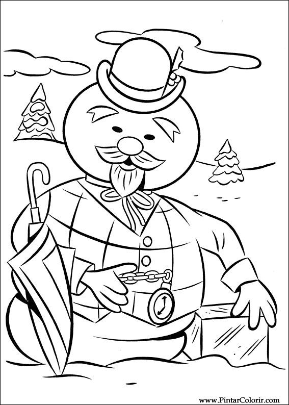 Pintar e Colorir Rudolph - Desenho 003