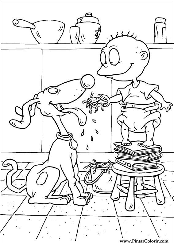 Pintar e Colorir Rugrats - Desenho 008