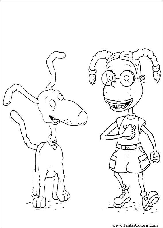 Pintar e Colorir Rugrats - Desenho 019