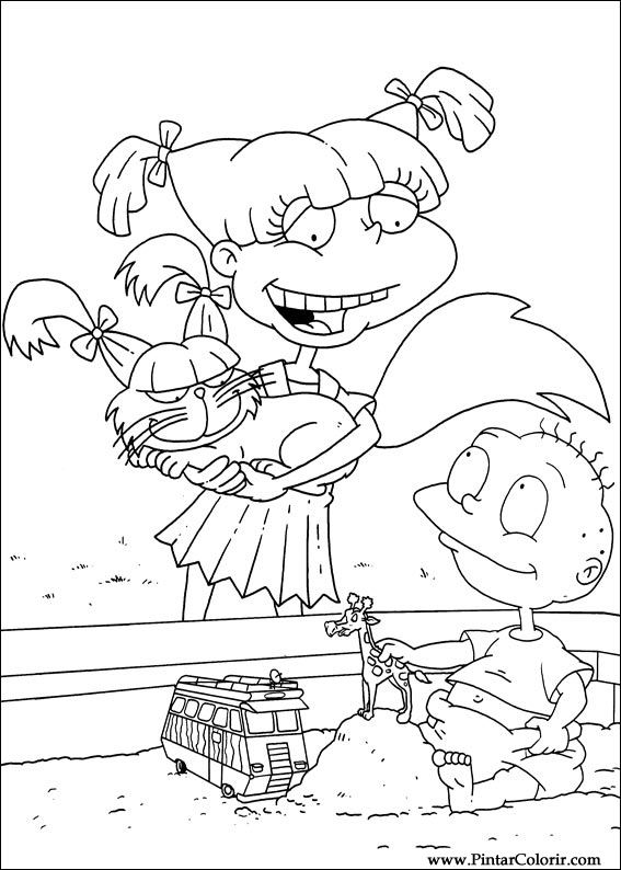 Pintar e Colorir Rugrats - Desenho 046