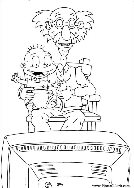 Pintar e Colorir Rugrats - Desenho 048