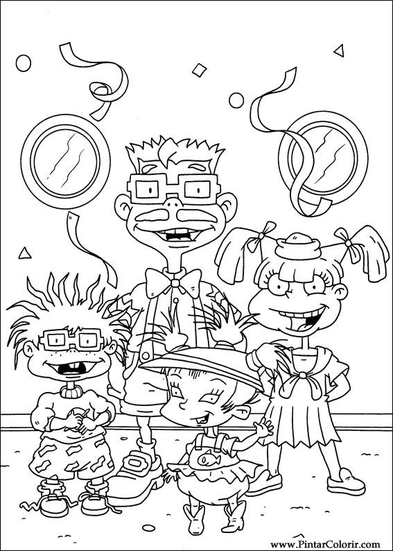 Pintar e Colorir Rugrats - Desenho 054