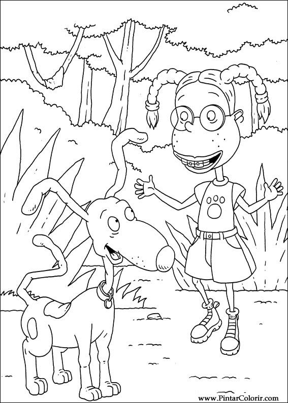 Pintar e Colorir Rugrats - Desenho 068