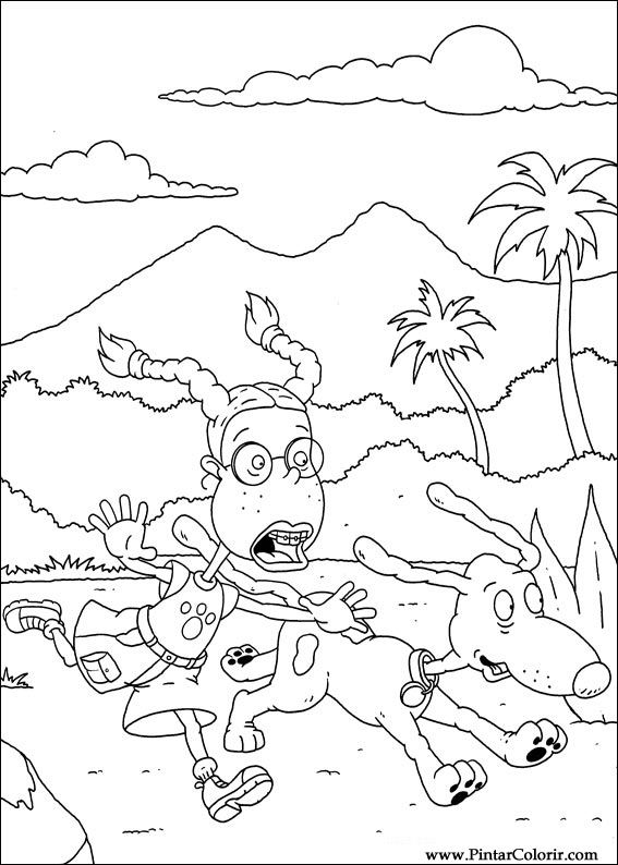 Pintar e Colorir Rugrats - Desenho 079