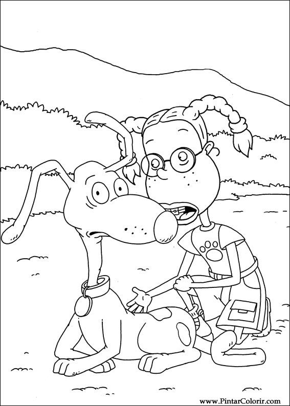 Pintar e Colorir Rugrats - Desenho 089