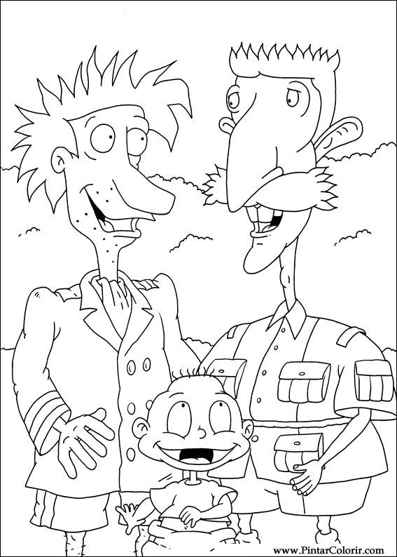 Pintar e Colorir Rugrats - Desenho 094