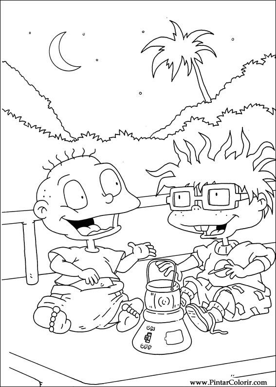 Pintar e Colorir Rugrats - Desenho 096