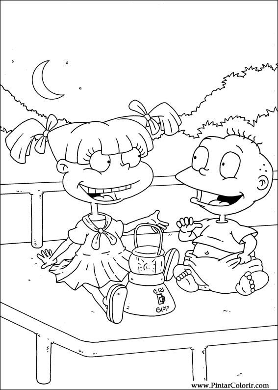 Desenhos Para Pintar E Colorir Rugrats Imprimir Desenho 097