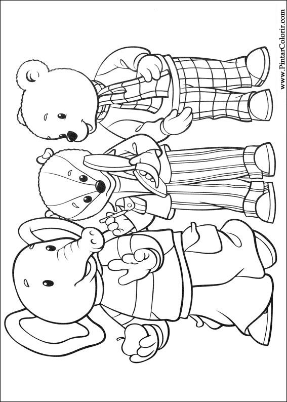 Pintar e Colorir Rupert Urso - Desenho 001