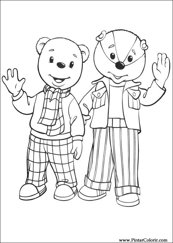 Pintar e Colorir Rupert Urso - Desenho 003