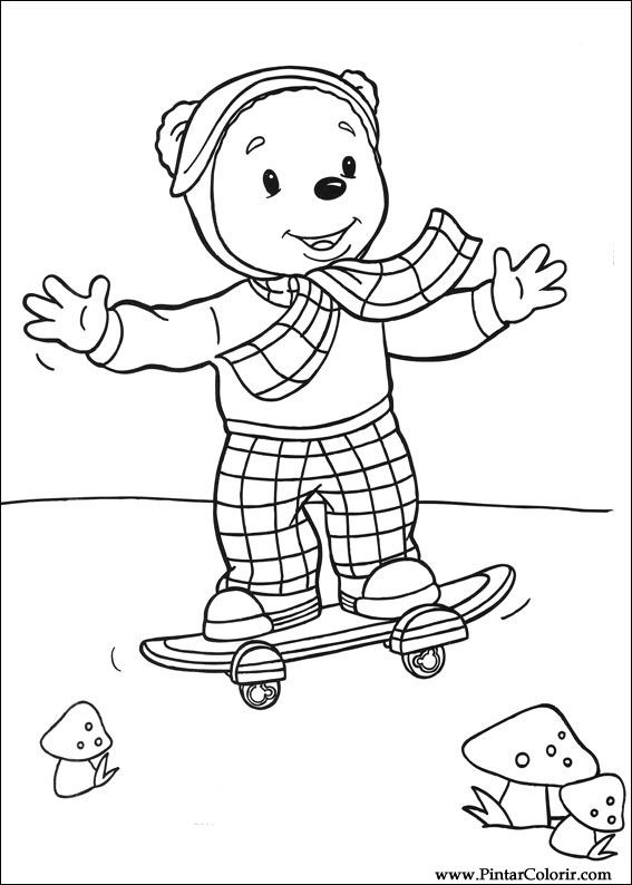 Pintar e Colorir Rupert Urso - Desenho 006